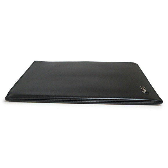 SAINT LAURENT PARIS Tiny Tablet Holder Shoulder Clutch Bag Calfskin Black - Picture 7 of 10